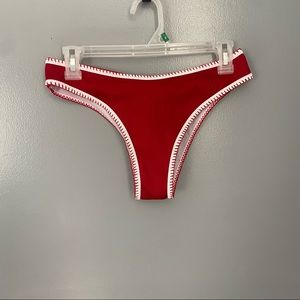 Red swimsuit bottoms